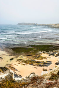 Europe, Portugal, Centro Region, Peniche, Praia do Portinho da Areia do Norte, view towards Ilheu da Papoa Europe, Portugal, Centro Region, Peniche, Praia do Portinho da Areia do Norte, view towards Ilheu da Papoa